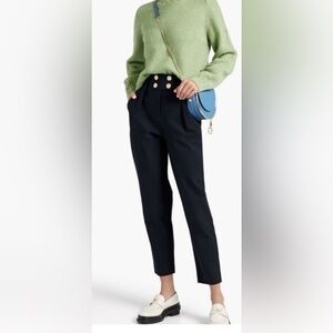 Derek Lam 10 Crosby olive green high waist pants
